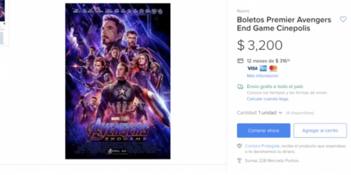 Venden Boleto De Avengers: Endgame En 3200 Pesos - Diario La Voz Del ...