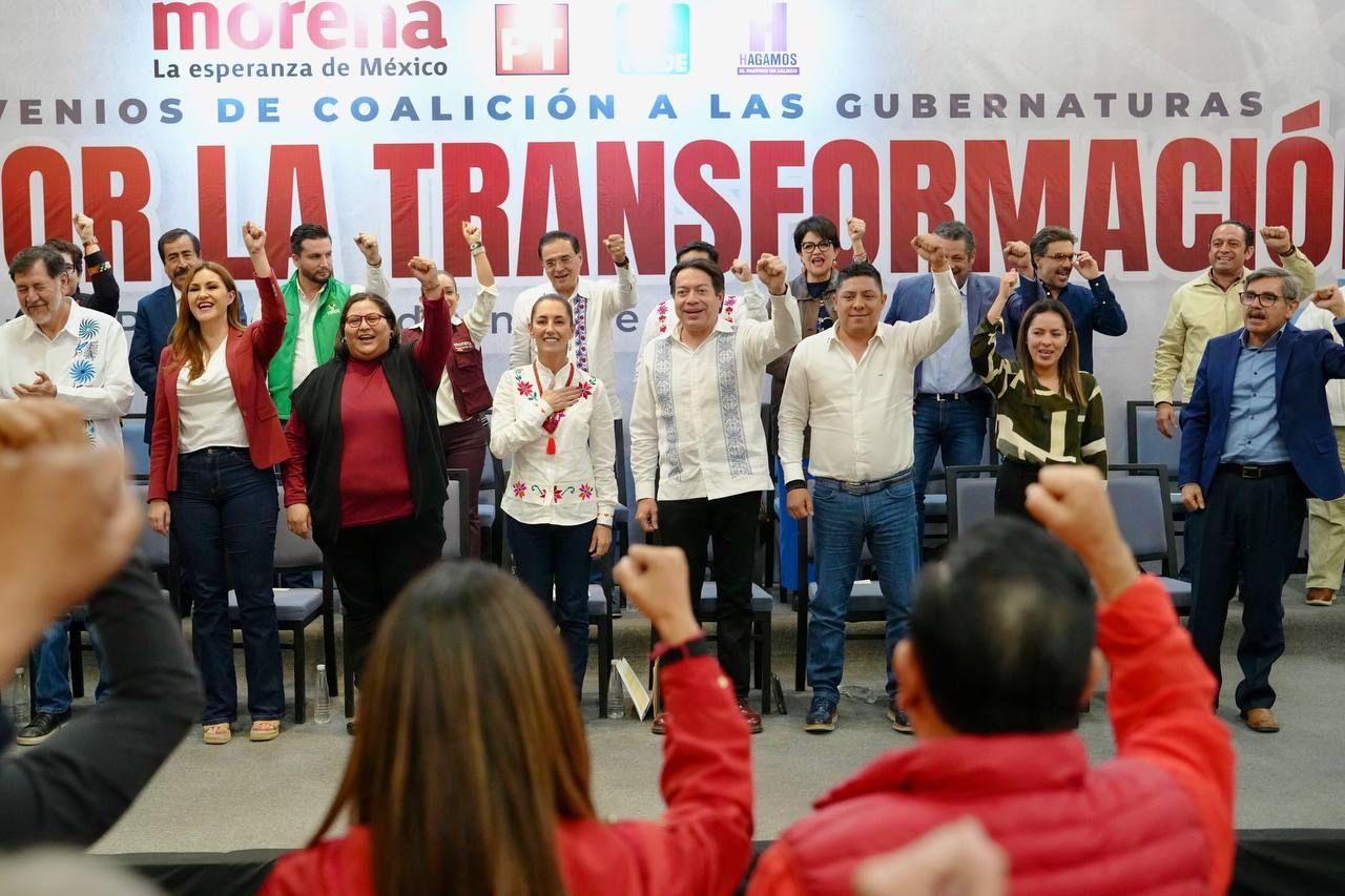 “vamos Por Todo En 2024” Alianza Morena Pt Pvem Firma Acuerdo De Coalición En Cdmx Jalisco 8702